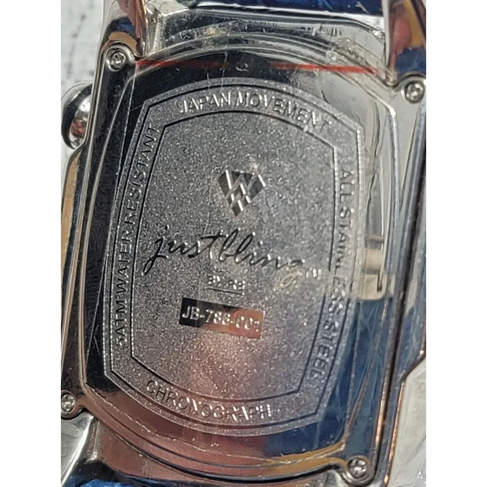 Men's Diamond Watch by Just Bling By RB JB-786-001 Rare Needs Battery